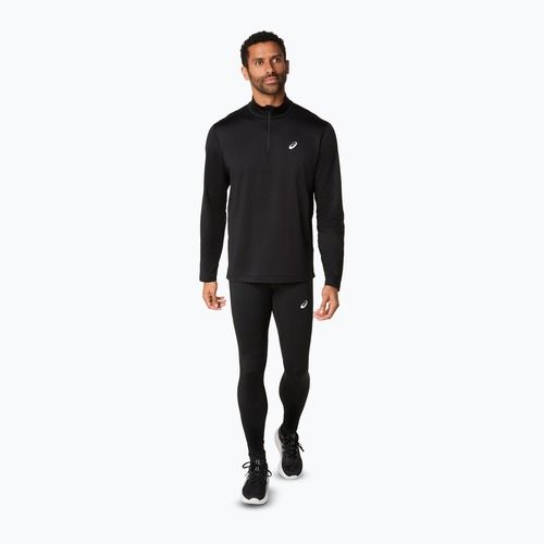 Bluză de alergare pentru bărbați ASICS Core Half Zip Winter performance black