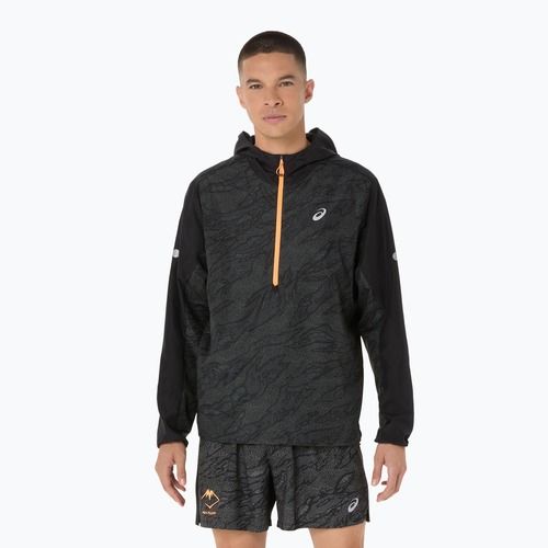 Geacă de alergare pentru bărbați ASICS Fujitrail Packable Windbreaker performance black