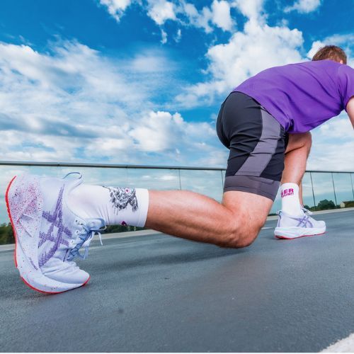 Încălțăminte de alergare pentru bărbați ASICS Novablast 5 Tokyo blue fade/edo purple