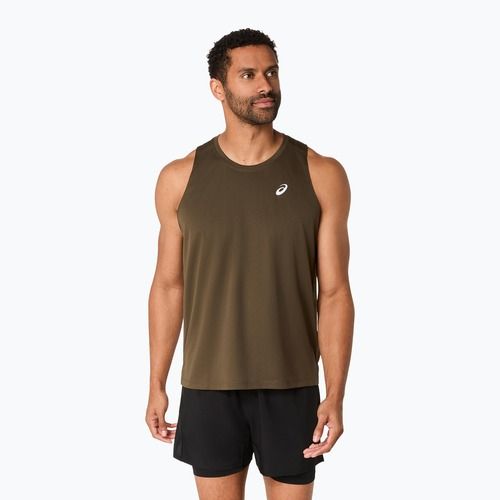 Tricou de alergare pentru bărbați ASICS Core Singlet brown stone