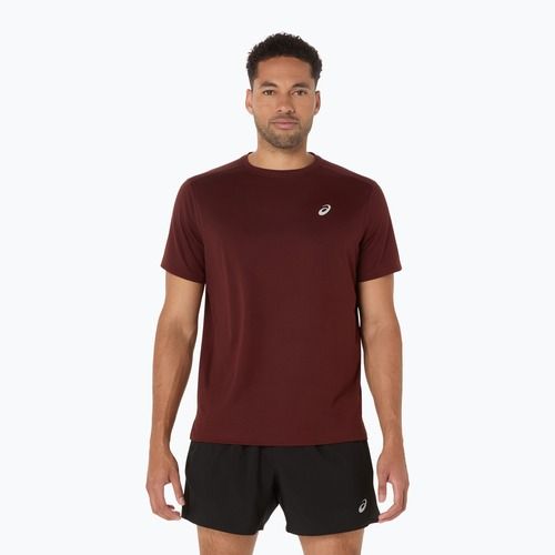 Tricou de alergare pentru bărbați ASICS Core dark red planet