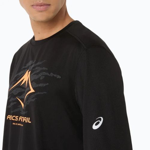 Longsleeve de alergare pentru bărbați ASICS Fujitrail Logo LS performance black