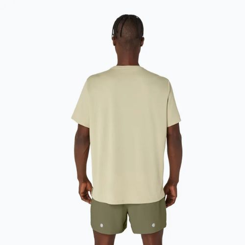 Tricou de alergare pentru bărbați ASICS Fujitrail Logo SS khaki