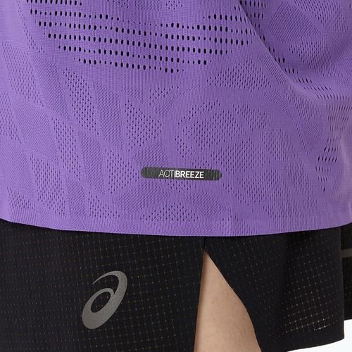 Tricou de alergare pentru bărbați  ASICS Metarun Singlet edo purple
