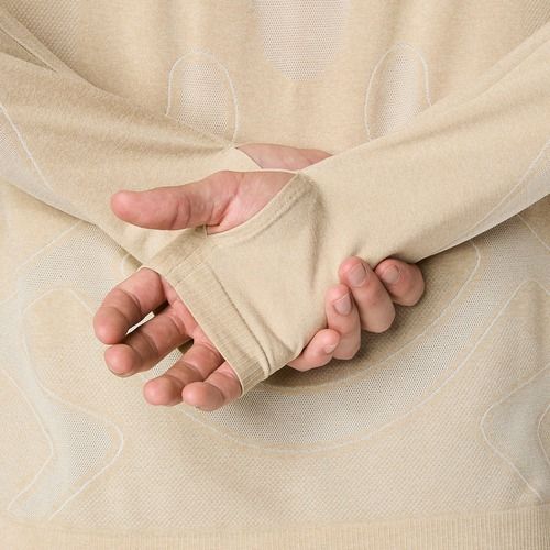 Longsleeve de alergare pentru bărbați ASICS Road Seamless LS cream