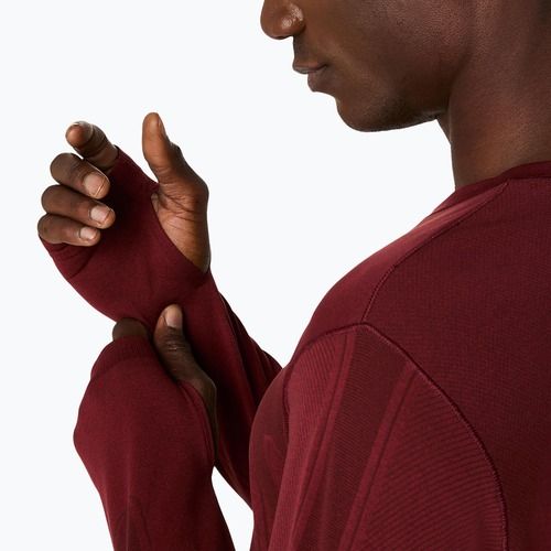 Longsleeve de alergare pentru bărbați ASICS Road Seamless LS dark red planet