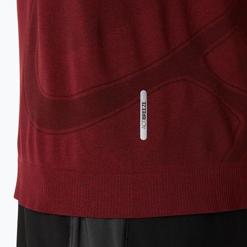 Tricou de alergare pentru bărbați ASICS Road Seamless dark red planet