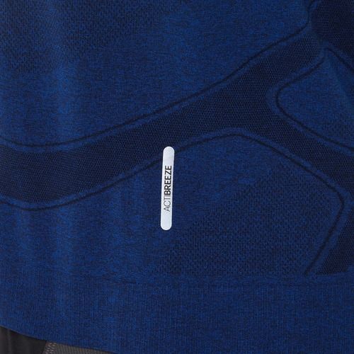 Tricou de alergare pentru bărbați ASICS Road Seamless illusion blue/glow yellow