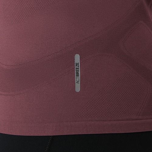 Longsleeve de alergare pentru femei ASICS Road Seamless LS dark currant/port royal