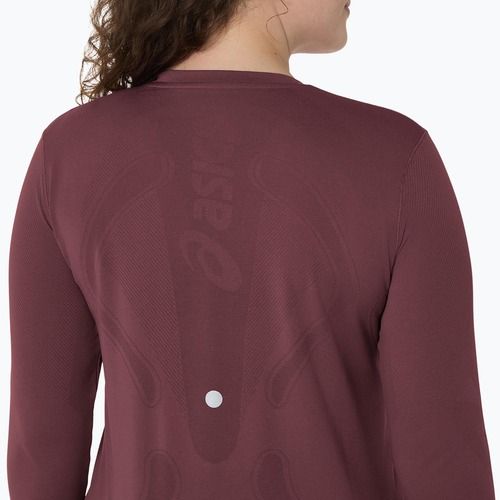 Longsleeve de alergare pentru femei ASICS Road Seamless LS dark currant/port royal