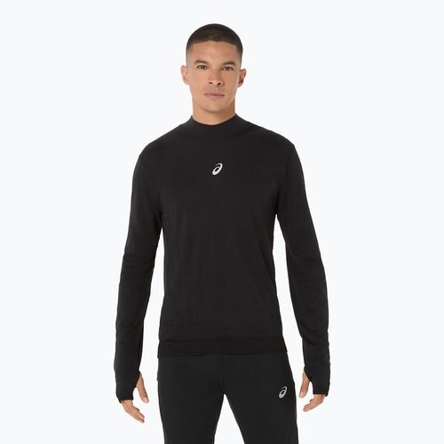 Longsleeve de alergare pentru bărbați ASICS Road Winter Seamless performance black