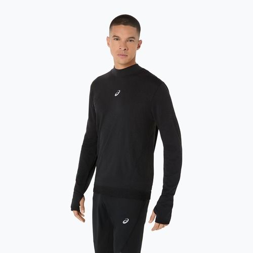 Longsleeve de alergare pentru bărbați ASICS Road Winter Seamless performance black
