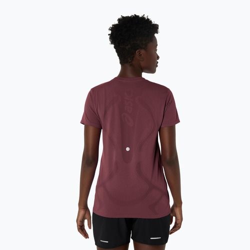 Tricou de alergare pentru femei ASICS Seamless dark currant/port royal