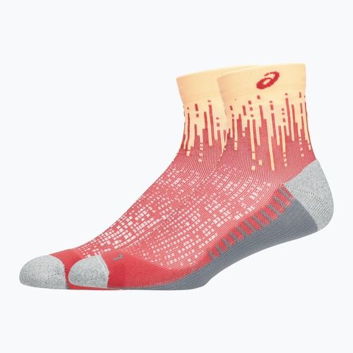 Șosete ASICS Performance Run Quarter bright orange/black