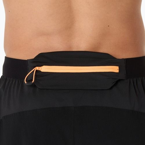 Pantaloni scurți de alergare pentru bărbați ASICS Fujitrail All Over Print 5IN performance black