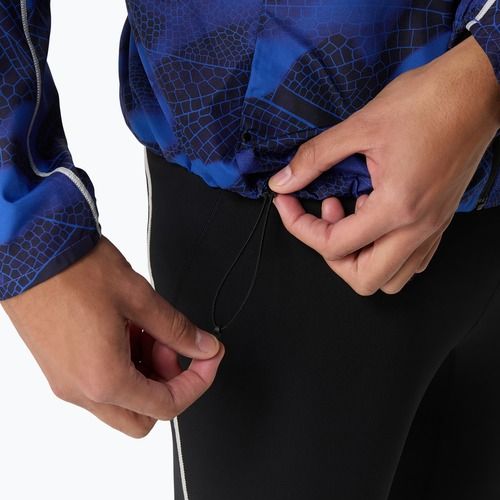 Geacă de alergare pentru bărbați ASICS Road Lite-Show Packable performance black/dark cobalt