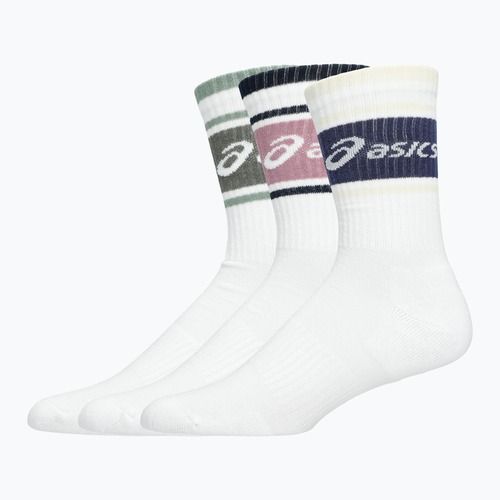 Șosete ASICS Logo Crew 3 pary monument blue/indigo fog/rubble red