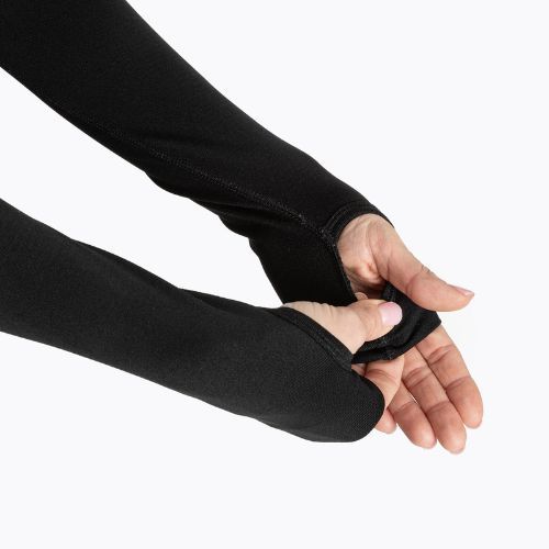 Set de lenjerie termică pentru femei KADVA ALPINESTEP COOLMAX THERMAL PRO DRY fără cusături, negru