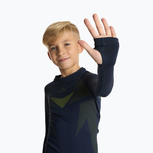Set de lenjerie termică pentru copii KADVA ALPINESTEP THERMO LIGHT PLUS fără cusături, albastru închis