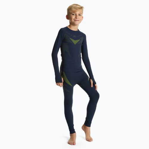 Set de lenjerie termică pentru copii KADVA ALPINESTEP THERMO LIGHT PLUS fără cusături, albastru închis