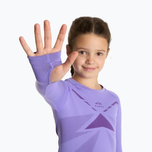 Set de lenjerie termică pentru copii KADVA ALPINESTEP THERMO LIGHT PLUS purple