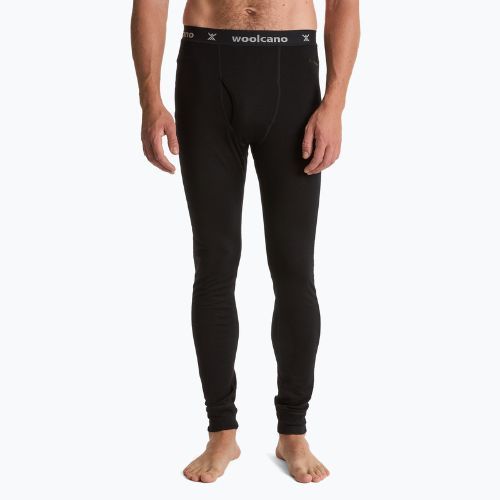 Pantaloni termoactivi pentru bărbați WOOLCANO 100% Merion PANT0539 black