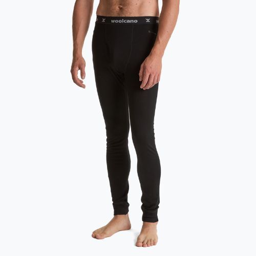 Pantaloni termoactivi pentru bărbați WOOLCANO 100% Merion PANT0539 black