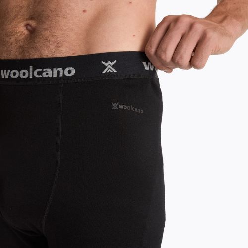 Pantaloni termoactivi pentru bărbați WOOLCANO 100% Merion PANT0539 black