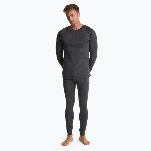 Bluză termoactivă pentru bărbați 100% WOOLCANO MERINO TOP0538 gri