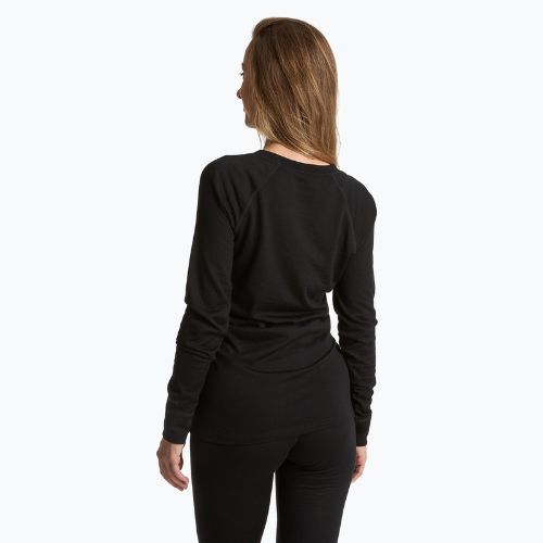 Bluză termoactivă pentru femei WOOLCANO 100% Merino TOP0541 negru