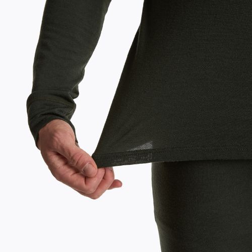 Set lenjerie termică pentru bărbați WOOLCANO Merino 100% SET0540 verde