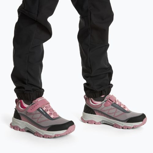 Încălțăminte trekking pentru copii Kadva Rocky Trail Low WaterProof Softshell gray / pink