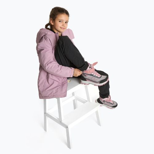 Încălțăminte trekking pentru copii KADVA Rocky Trail Mid WaterProof Softshell gray / pink