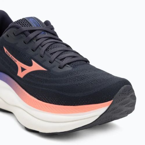 Încălțăminte de alergare pentru femei Mizuno Wave Sky 9 odyssey gray/striking coral/iris bloom