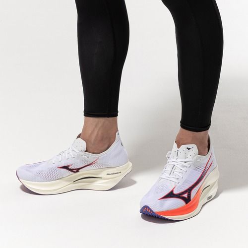 Încălțăminte de alergare Mizuno Wave Rebellion Pro 3 white/baritone blue/fiery cora