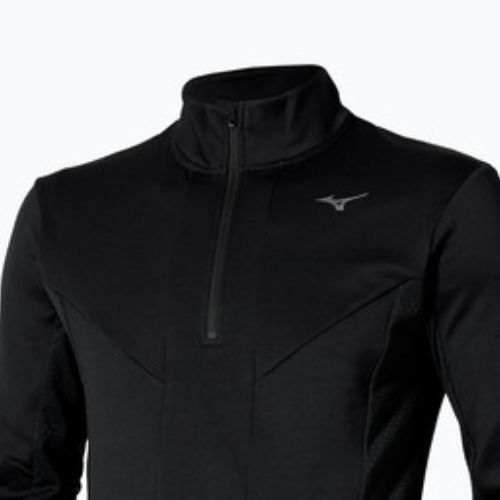 Longsleeve de alergare pentru bărbați Mizuno Active Warm Half Zip black