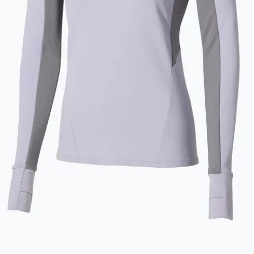 Bluză de alergare pentru femei Mizuno Active Warm Half Zip icelandic blue