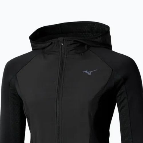 Geacă de alergare pentru femei Mizuno Active Warm Hybrid Full Zip Hooded black