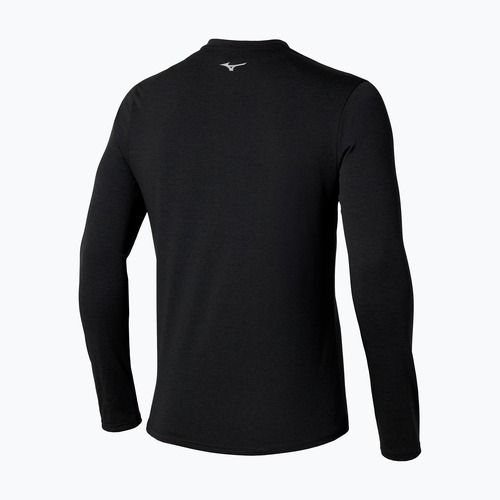 Longsleeve de alergare pentru bărbați Mizuno Core Impulse Half Zip Tee black