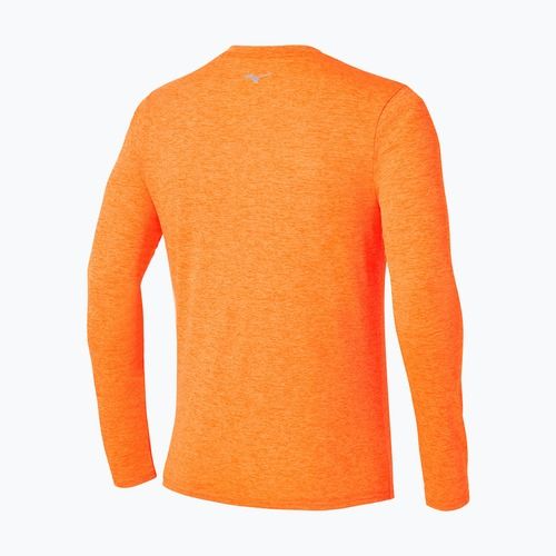 Longsleeve de alergare pentru bărbați Mizuno Core Impulse Half Zip Tee tangelo
