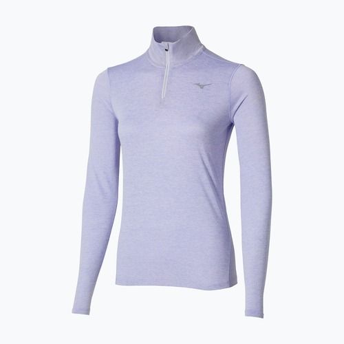 Bluză de alergare pentru femei Mizuno Core Impulse Half Zip Tee icelandic blue
