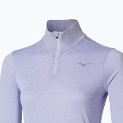 Bluză de alergare pentru femei Mizuno Core Impulse Half Zip Tee icelandic blue