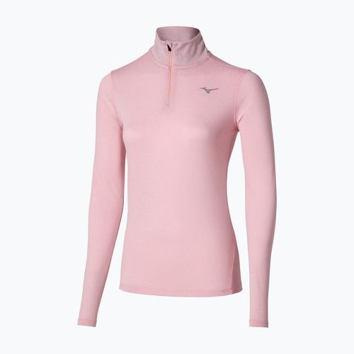 Bluză de alergare pentru femei Mizuno Core Impulse Half Zip Tee bleached mauve