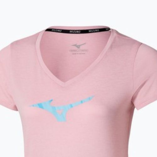 Tricou de alergare pentru femei Mizuno Core Runbird Tee bleached mauve