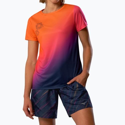 Tricou de alergare pentru femei Mizuno Summer Pack QD Tee yuuyake