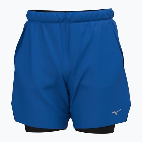 Pantaloni scurți de alergare pentru bărbați Mizuno Core 7.5 2IN1 princess blue