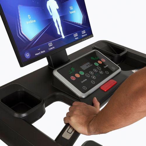 Bandă de alergat electrică XTREXO Hermes commercial neagră