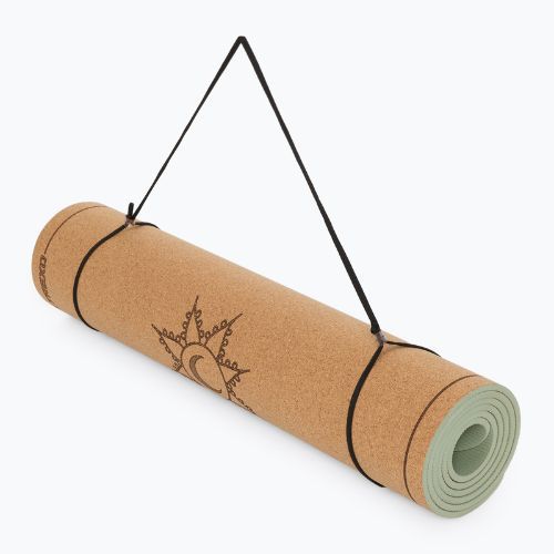 Covoraș de yoga XTREXO korkowa 6 mm natural
