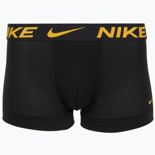 Boxeri pentru bărbați Nike Dri-FIT Cotton Trunk 3 pary deep night/university gold/green shock