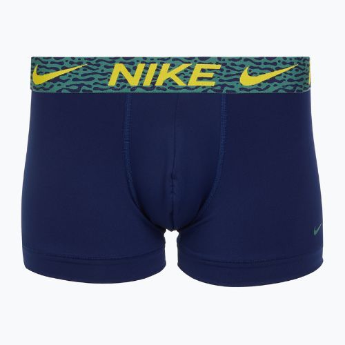 Boxeri pentru bărbați Nike Dri-Fit Essential Micro Trunk 3 pary blu void/lgh crim/brht citron/evergrn aura/abst wb